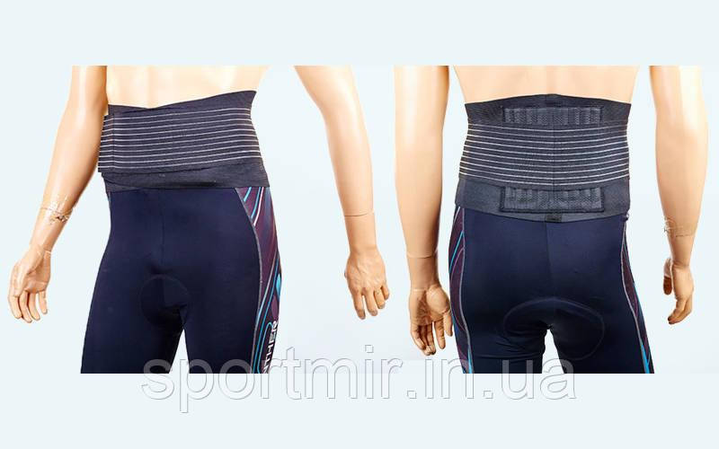 Пояс корсет для підтримки хребта BACK SUPPORT 3115 (р-р 90x21 см см, колір чорний), фото 1