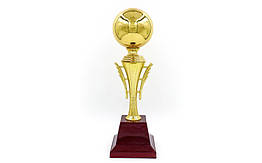 Кубок спортивний BALL C-303 (метал, пластик, h-33см, b-9см, d чаші-8,5 см, золото)