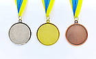 Медаль спортивна зі стрічкою WORTH d-6,5 см C-4520-6-5 (метал, d-6,5 см, 38g золото, срібло, бронза), фото 2