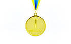 Медаль спортивна зі стрічкою WORTH d-6,5 см C-4520-6-5 (метал, d-6,5 см, 38g золото, срібло, бронза), фото 4