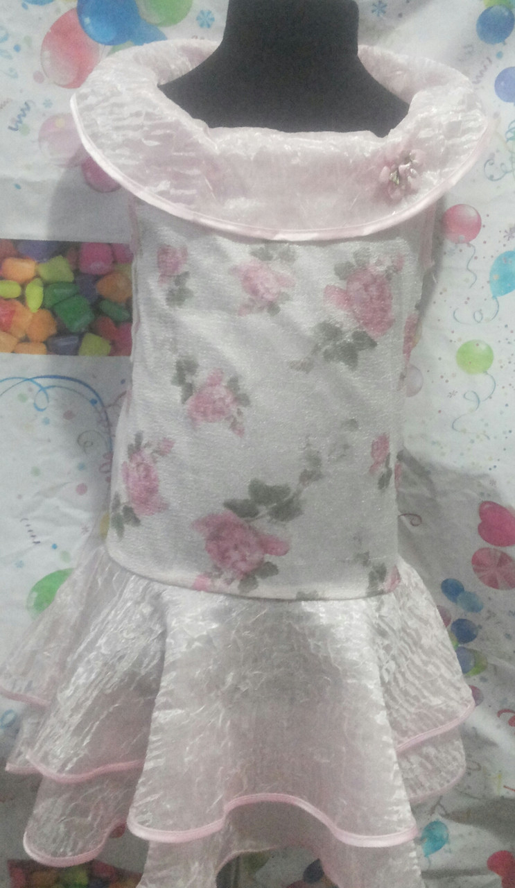 Сукня рожева ошатна для дівчинки 5-8 років.