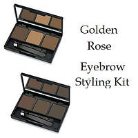 Тени для бровей Golden Rose Eyebrow Styling Kit (набор для коррекции)