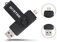 Новый USB флеш накопитель 32Gb с MicroUSB Black