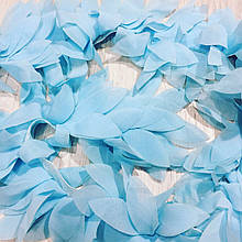 Шифонові пелюстки, колір блакитний, відріз 16 см