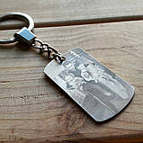 Сталеві брелки з гравіюванням, фото 2