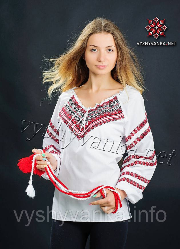 Вишиванка жіноча ткана, арт. 0030