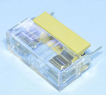 Тримач запобіжника 5х20мм (на плату, з прозорою кришкою) BF-015, Китай