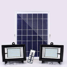 Світлодіодні вуличні прожектора на сонячній батареї SL383В 2х24W IP65 Код.59374