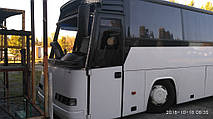 Производство и замена лобового стекла триплекс на автобусе Drogmoller E320 EuroComet, Volvo B12-600  в Никополе (Украина). 3