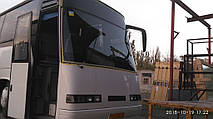 Производство и замена лобового стекла триплекс на автобусе Drogmoller E320 EuroComet, Volvo B12-600  в Никополе (Украина). 6