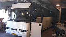 Производство и замена лобового стекла триплекс на автобусе Drogmoller E320 EuroComet, Volvo B12-600  в Никополе (Украина). 9