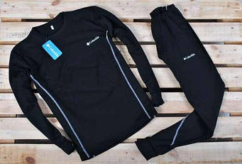 Чоловічий чорний термокостюм | Термобілизна чоловіча ЛЮКС якості