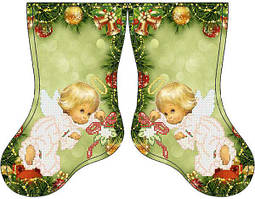 Новорічний чобіток непошита заготовка для вишивки СКВ-146 (Княгиня Ольга)