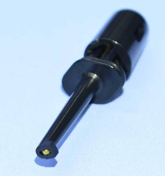 Щуп-зажим типу гачок, малий, чорний 12-0970