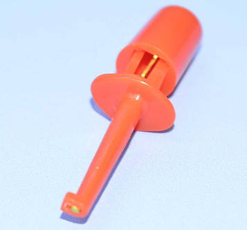 Щуп-зажим типу гачок, малий, червоний 12-0970