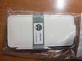 Шкіряний чохол Ozaki для iPhone 5G white