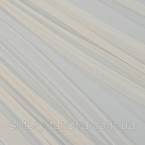 Тюль мікро-сітка, однотонний, абрикосовий мус, фото 1