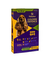 Капли на холку Golden Defence (Голден дефенс) от паразитов для собак весом 4-10 кг 1 пипетка Palladium