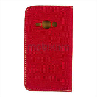 Чохол-книжка Goospery Canvas для Samsung Galaxy J7 2015 (J700) Red, фото 2