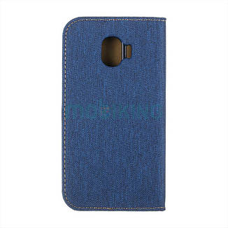 Чохол-книжка Goospery Canvas для Samsung Galaxy J4 2018 (J400) Blue, фото 2