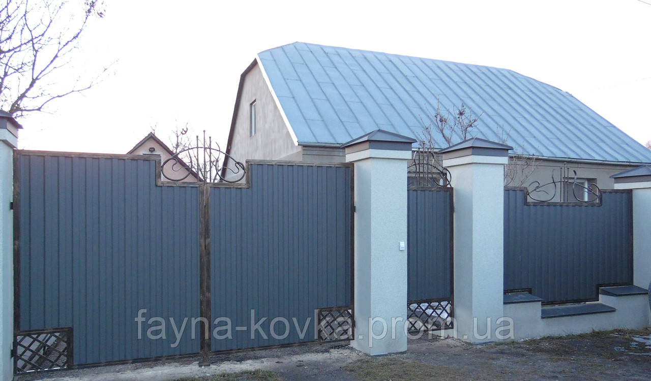 Огорожі закриті профнастилом (790).