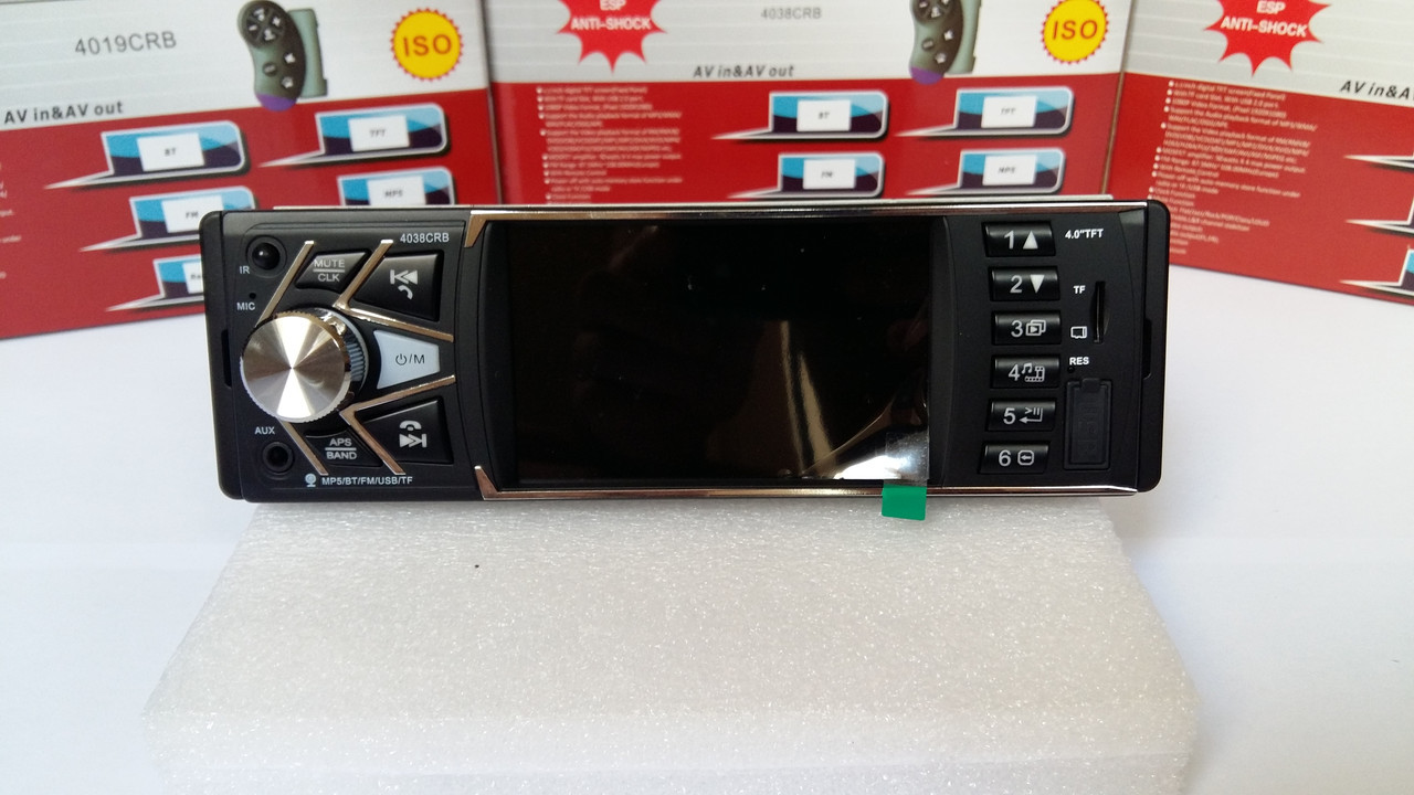 Автомагнітола Pioneer 4038CRB Bluetooth,4,0" LCD TFT, USB, SD, AUX + Камера заднього огляду.