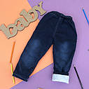 Зимні джинси на махрі для хлопчика 1-2-3-4 роки ОПТОМ, фото 2