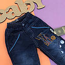 Зимні джинси на махрі для хлопчика 1-2-3-4 роки ОПТОМ, фото 3