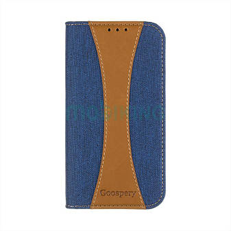 Чохол-книжка Goospery Canvas для Huawei P8 Lite 2017 (PRA-LA1) Blue, фото 2