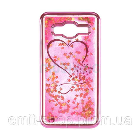Силіконовий чохол Beckberg Aqua для Samsung Galaxy J4 2018 (J400) Hearts Pink, фото 2
