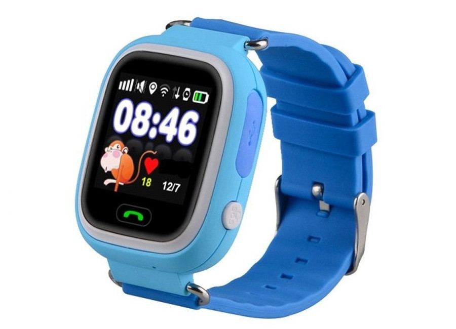 Дитячі GPS годинник UWatch Baby Q90 Blue (УЦІНКА) (не працює сенсор)