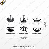 Тату-стикери — "Tattoo Crown" — 6 шт., фото 4