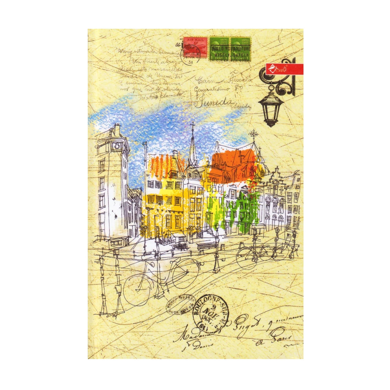 Скетчбук А5, 64 арк. "Франція" тверда обкладинка ТП-64, фото 1