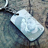 Сталеві брелки з лазерним гравіюванням, фото 2