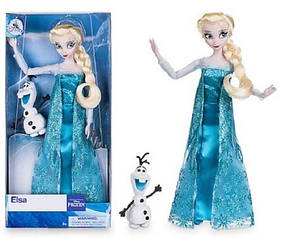 Лялька принцеса Ельза з сніговиком Олафом Elsa Classic Doll with Olaf