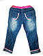 Дитячі якісні джинси на дівчинку з вишивкою, фото 3