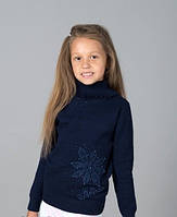 Нарядный вязаный свитер для девочек Many&Many 120 размер