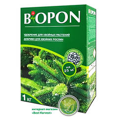 Удобрение «Биопон» (Biopon) для хвойных растений 1 кг, оригинал
