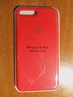 Чехол силикон кейс Silicone Case для Iphone 7/8 plus 7/8+ красный