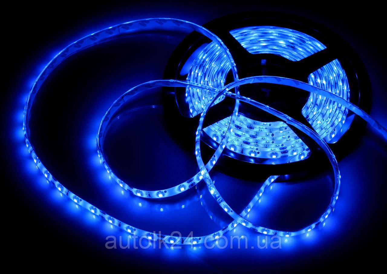 Світлодіодна Led-стрічка SMD 3528 24 V (вологозахисна) колір Синій (Blue)