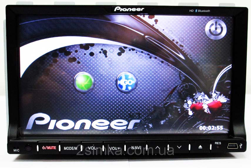 Автомагнітола 2din PI-803 7" + кольорова камера та TVантена