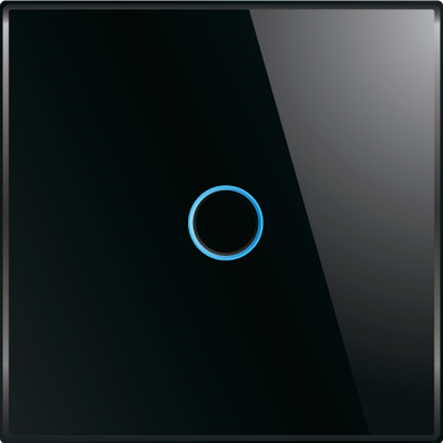 Лицьова панель для вимикача Livolo BB-C7-C1-12 Black