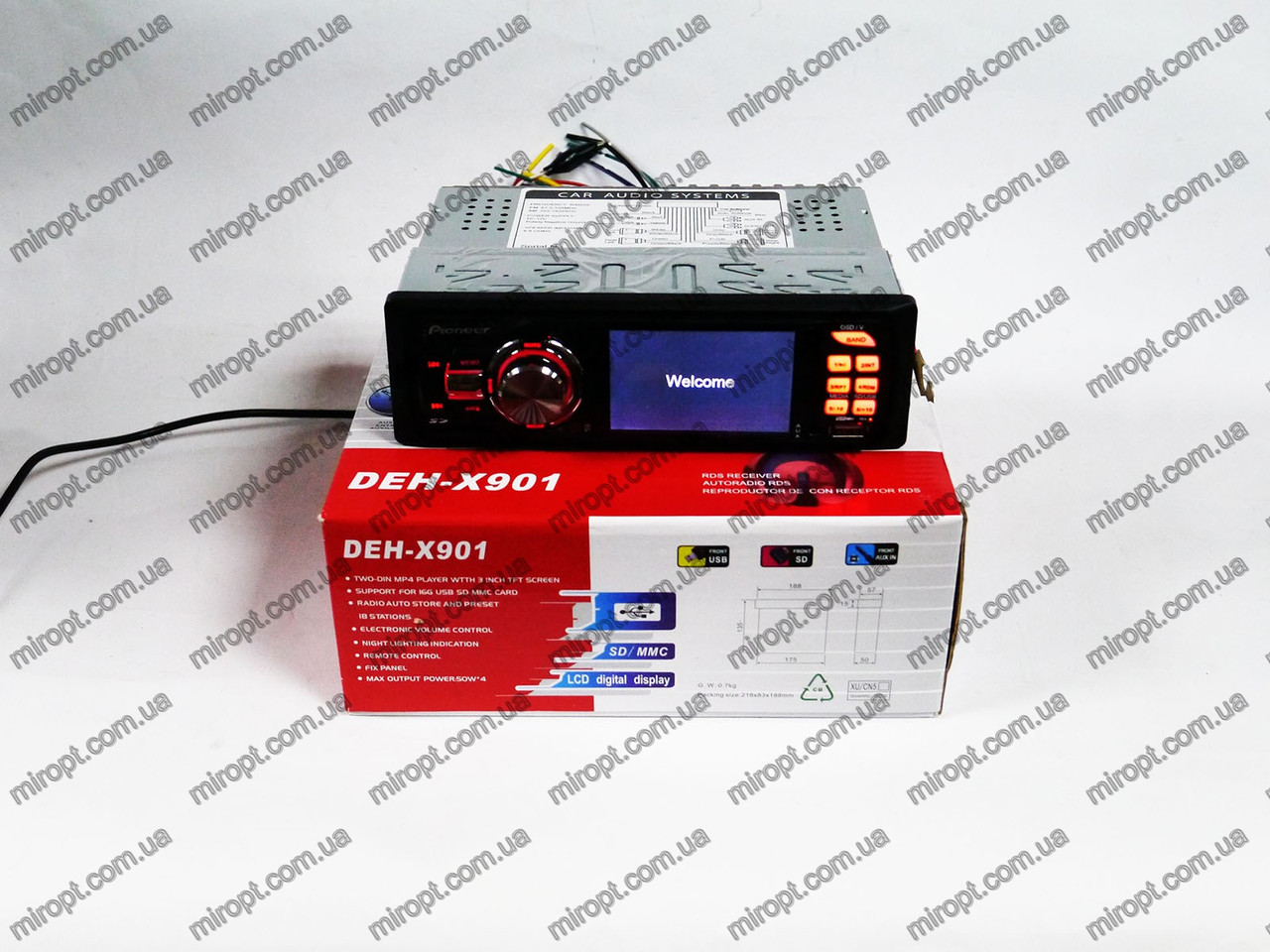 Автомагнітола DEH-X901 Video екран LCD 3" USB+SD