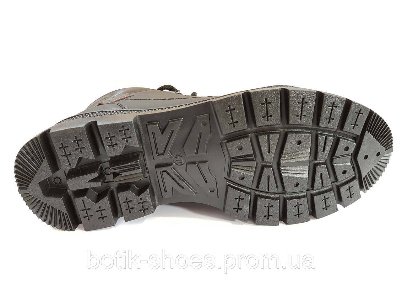 Зимние ботинки мужские кожаные черные Mida 14749 - фото 8 - id-p397111507