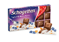 Шоколад Schogetten Yoghurt-Blueberry-Muesli йогурт с черникой и мюсли 100г