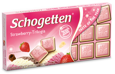 Шоколад Schogetten Trilogia Strawberry Трилогія Полуниця 100 г