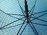 Підлітковий Парасолька Зент-тростина 3D однотонний синій, фото 3
