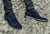 Туфлі броги чоловічі чорні натуральна замша, фото 3