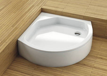 Напівкруглий душовий піддон Aquatorm Rondo 90х90 глибокий, фото 1
