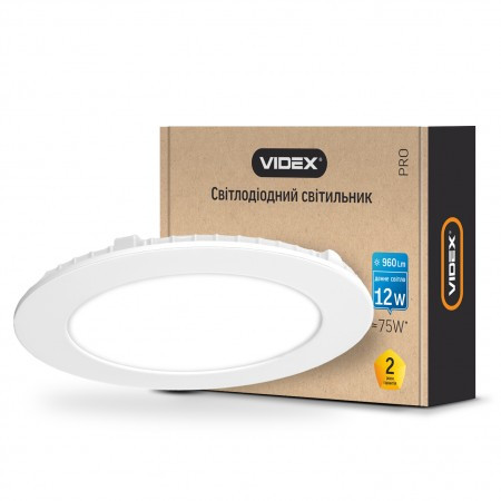 LED світильник VIDEX 12W VLR-125 white